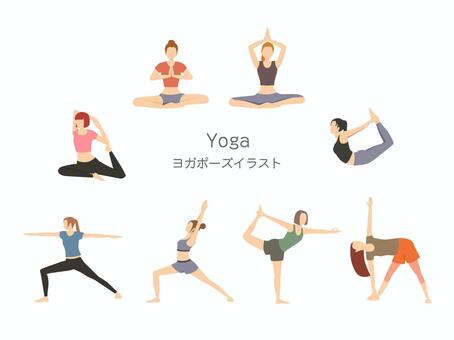 ヨガ の無料イラスト素材はLinustock ライナストック