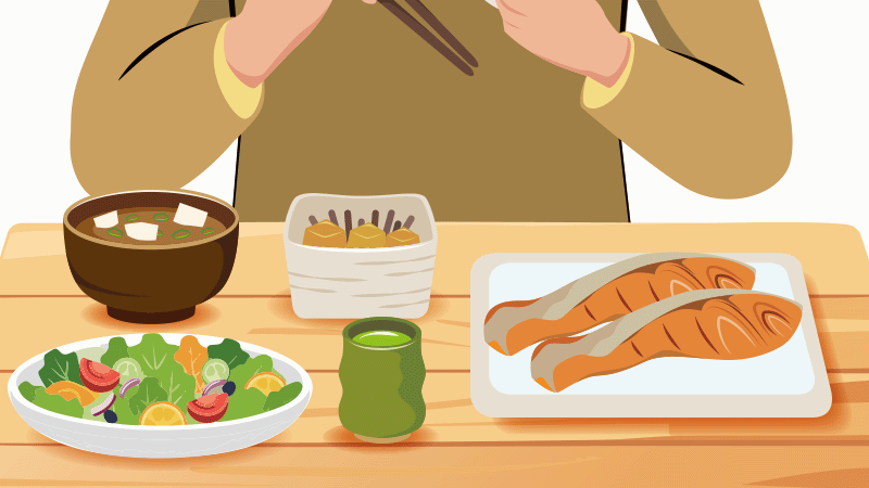 家族 食事のイラスト 無料イラスト・フリー素材