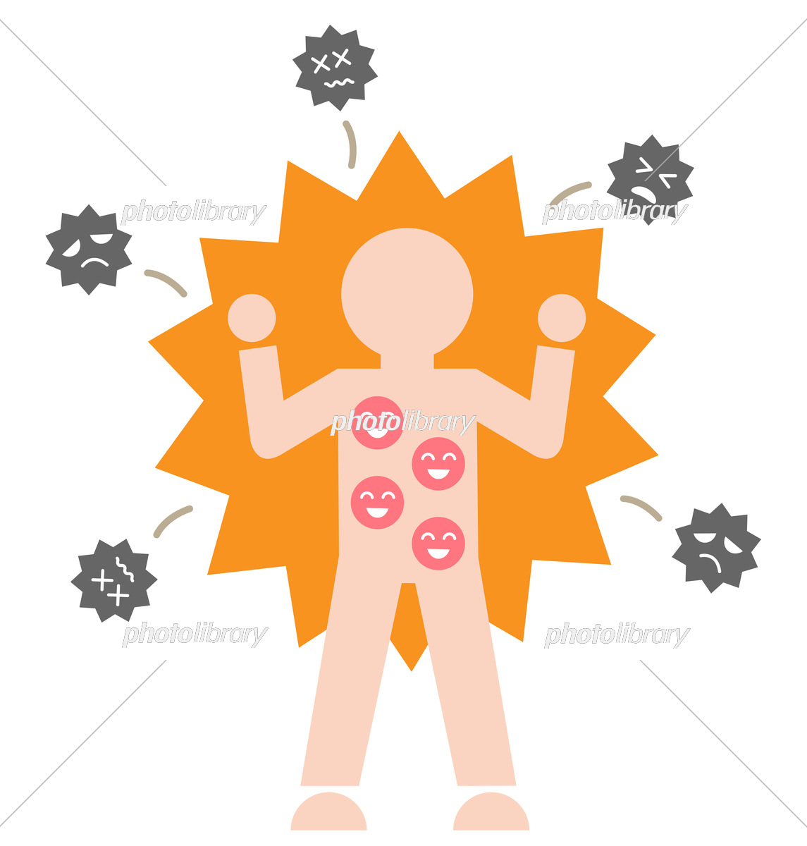 抗原抗体イラスト無料イラスト・フリー素材なら「イラストAC」