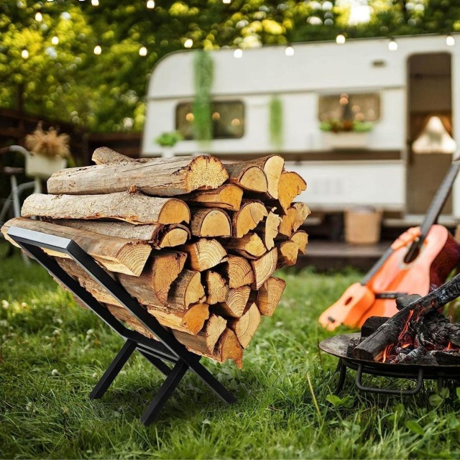 アウトドアテーブル 薪ラック 折りたたみ テーブル 薪置き台 薪棚 薪 ストック 折りたたみテーブル 軽量 コンパクト キャンプ 収納バッグ付き 薪スタンドキャプテンスタッグ キャンプ 焚き火 焚火 バーベキュー UC-0568の通販はau PAY マーケット - 生活館Livinzaau