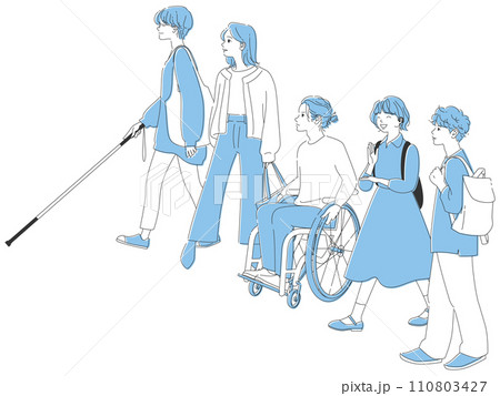 障害者イラスト - No: 968564無料イラスト・フリー素材なら「イラストAC」