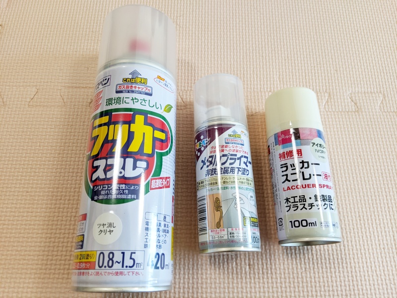 板金塗装DIYダイソーの缶スプレーでホワイト＋クリヤーの塗装をしたら、とても綺麗に仕上がりました！ 缶スプレー塗装 自家塗装 板金塗装DIY 車好きと繋がりたい