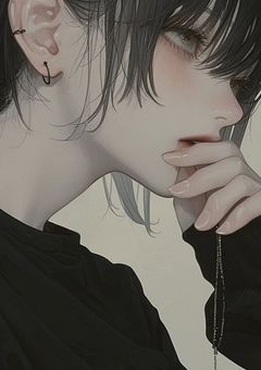 無気力な顔のメンヘラ系女子イラスト - No: 24616241無料イラスト・フリー素材なら「イラストAC」