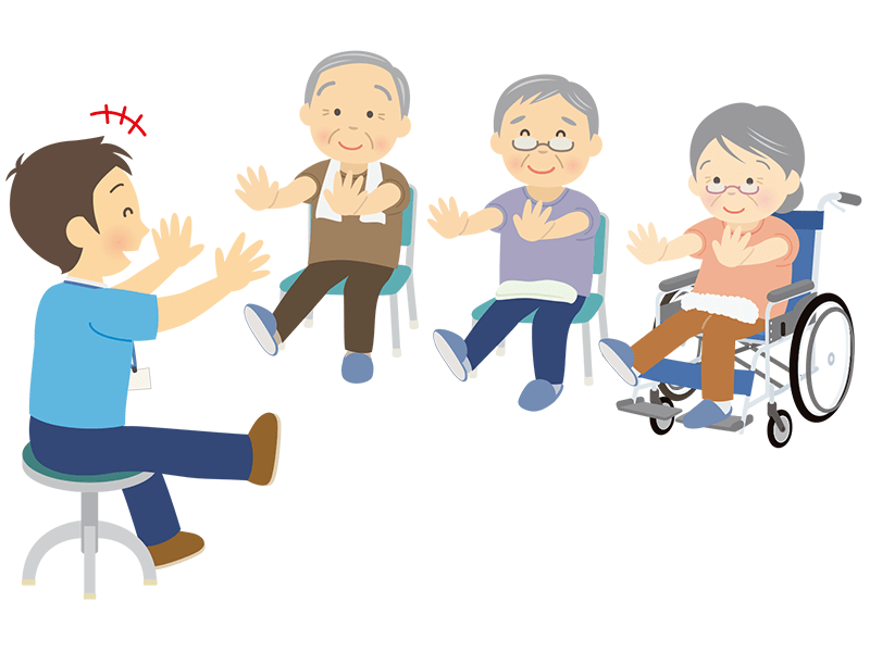 座ってできる体操レク 26選 デイサービス・高齢者におすすめ介護の１２３