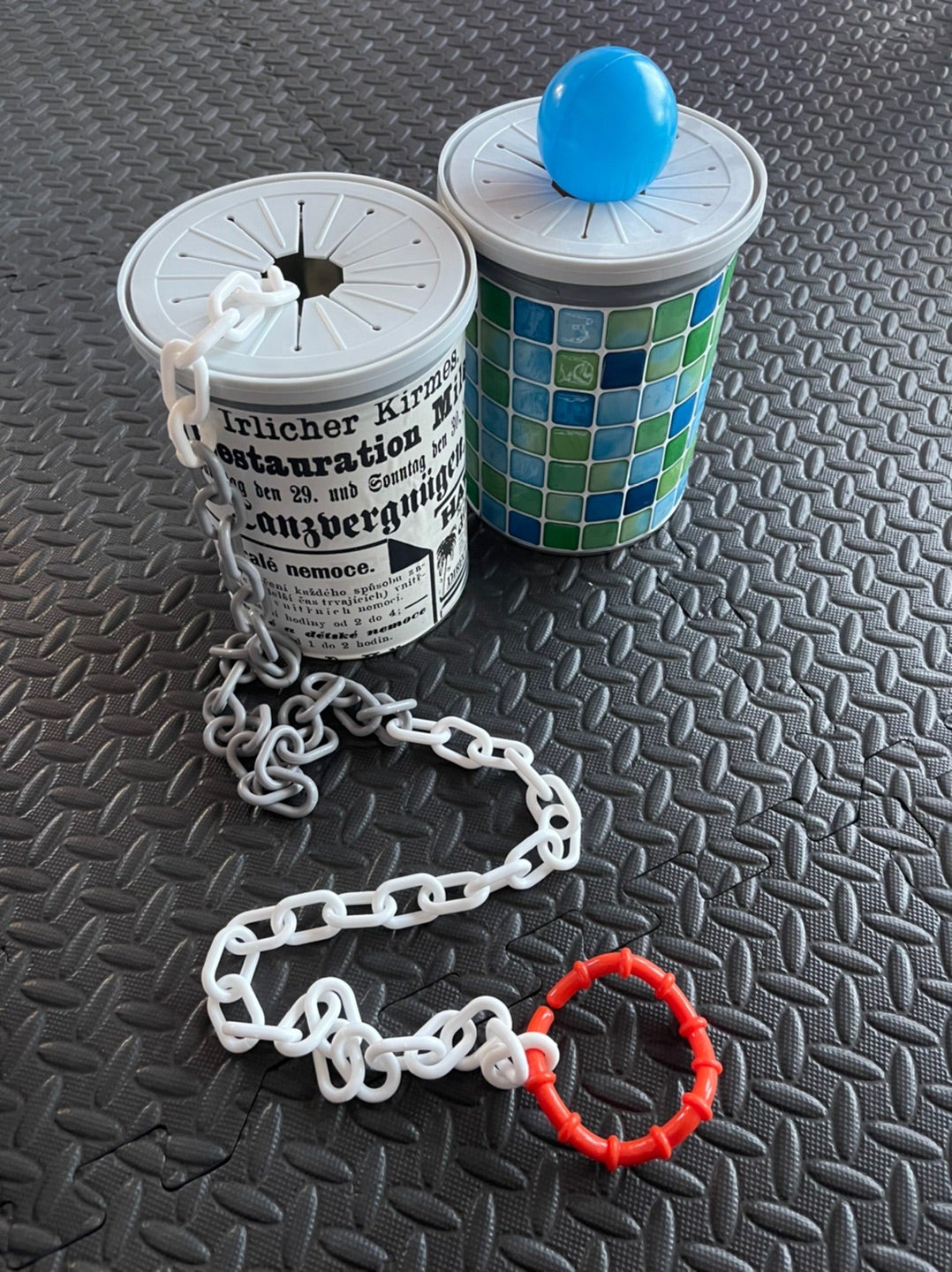 ミルク缶をリメイク！簡単手作りおもちゃで知育♪ - ゆっくり歩いていこう