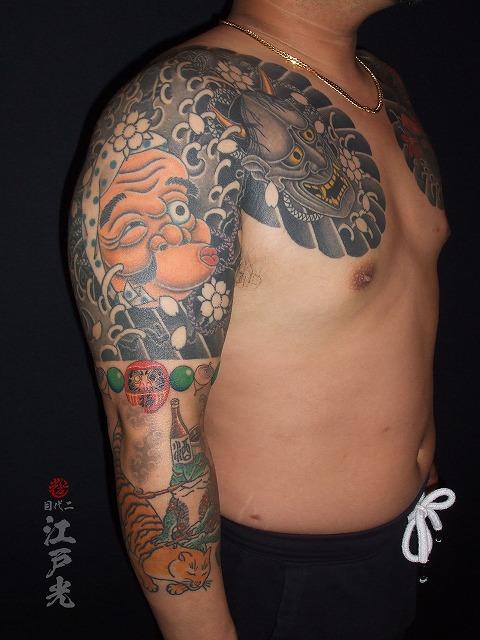 背中の刺青、般若 STROKER TATTOO