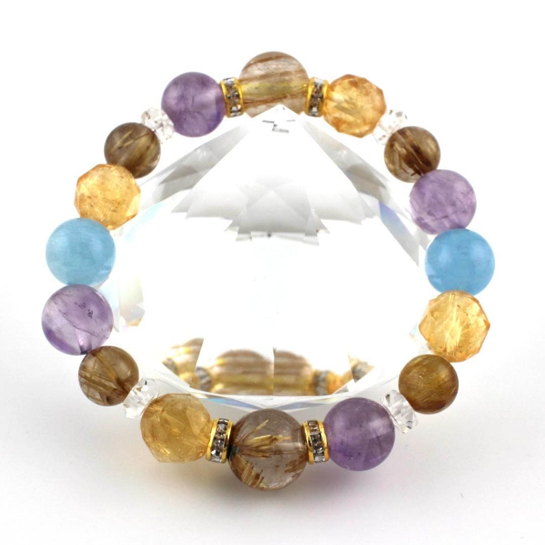 祈祷済み パワーストーン ブレスレット メンズ 金運アップ 天然石 ブラックタイガーアイ オニキス シルバーオブシディアン ヘマタイト お守り 勝負運仕事運 開運 幸運 プレゼント 日本製 陰陽道家 高橋圭也 Liisha リーシャ