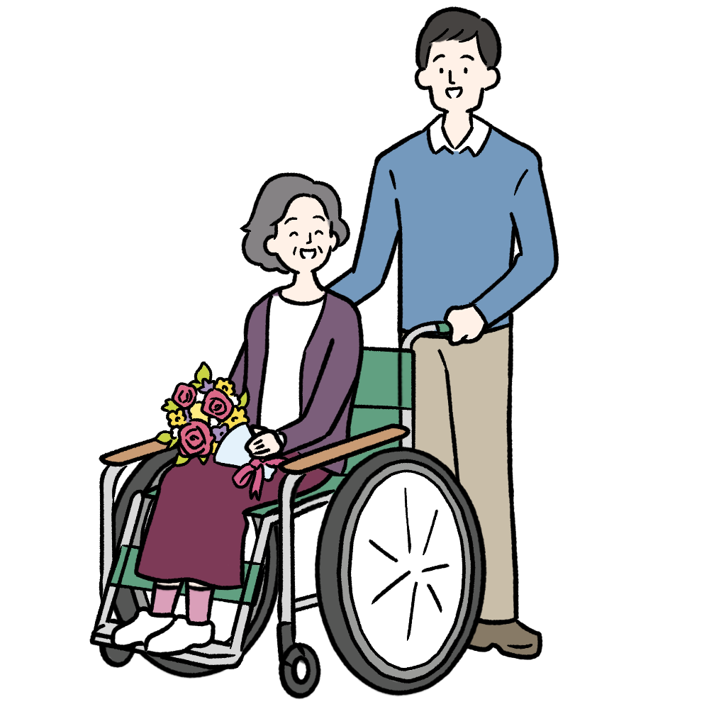 退院した男性と見送る医師と看護師 コミカルな手書きの人物 ベクター、線画にカラーのイラスト素材88664195- PIXTA