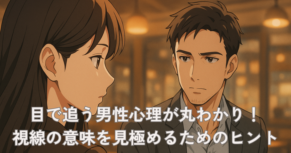 目で追う男性心理が丸わかり！視線の意味を見極めるための9つのヒント心理カウンセラー椙山眞伍公式ブログ