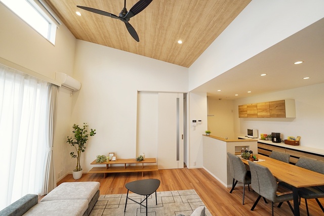 一人暮らしの平屋のおしゃれでモダンな間取り・外観・内装女性・老後におすすめの2LDK事例を紹介福井の注文住宅・工務店ノークホームズ