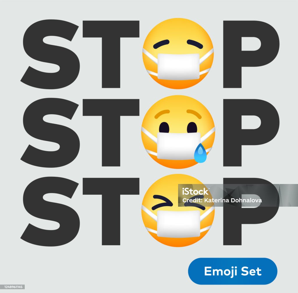 Covid-19コロナウイルス絵文字のベクター画像セット。 白い背景にコロナウイルスcovid19絵文字と絵文字。幸せで驚きの表情。ベクターイラスト。」のベクター画像素材 ロイヤリティフリー1733377388Shutterstock