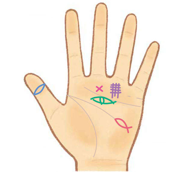 手相紋占い７ 手相の線に水たまりのような島紋 アイランド がある見方