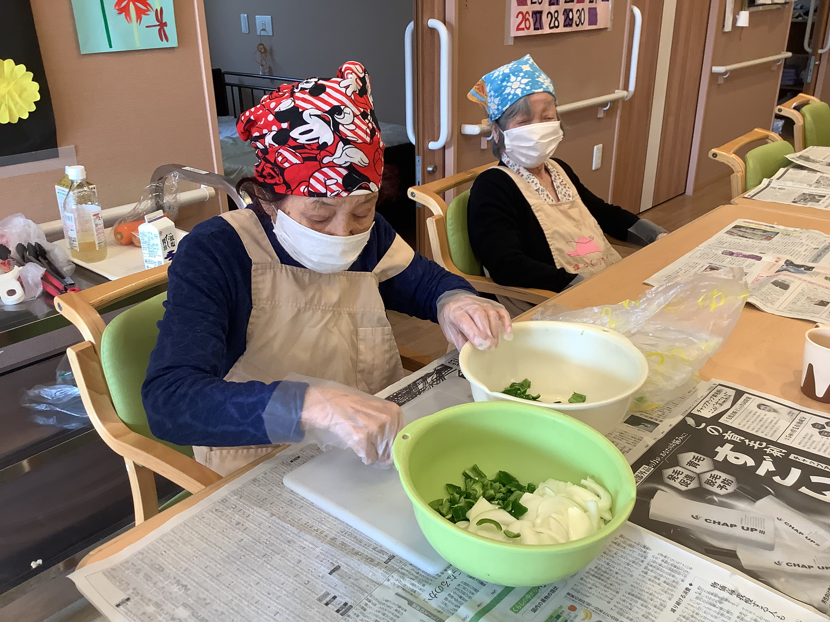 調理レクリエーション *^^*- スタッフブログ介護老人保健施設 悠々の郷医療法人やわらぎ会
