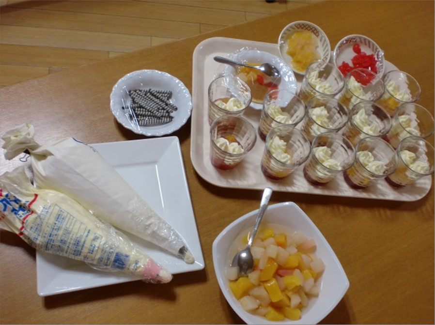本日の手作りおやつ。特別養護老人ホーム 梅の郷