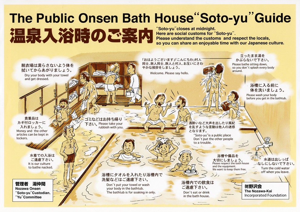 「銭湯入浴マナー 英語字幕 」Bathing manners of public bath”SENTO”