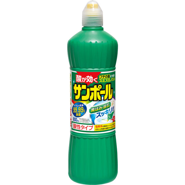サンポール トイレ クリーナー 掃除 洗剤 便器の黄ばみ 尿石除去 800ml KINCHO キンチョー - アスクル