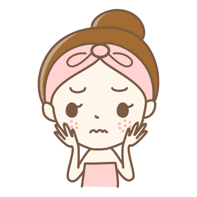 美肌の女性のイラスト商用可・フリーイラスト素材ソコスト