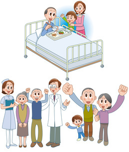 入院しているしろくま : 無料イラスト•フリー素材 しろくまとねこ