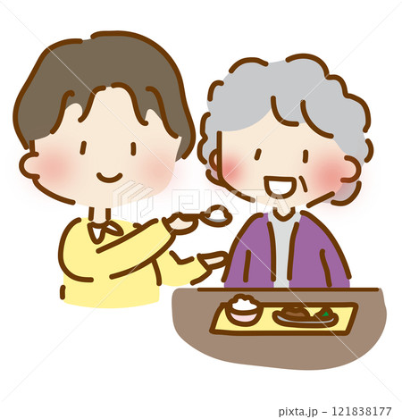 看護師 介護士の女性 笑顔 4イラスト