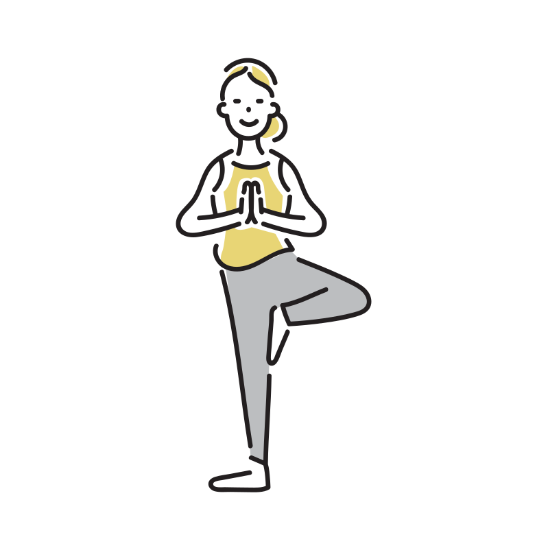 女性のヨガポーズイラストイラスト - No: 1491910無料イラスト・フリー素材なら「イラストAC」