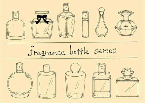 ガラスボトル化粧瓶詰め替え用ガラス瓶