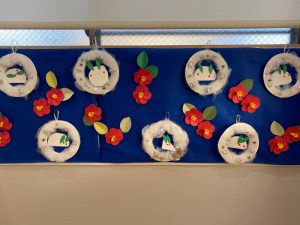 指スタンプの雪うさぎ世界文化ワンダ