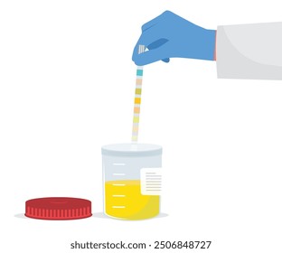 検尿する人イラストレイン🚂 - イラスト無料素材