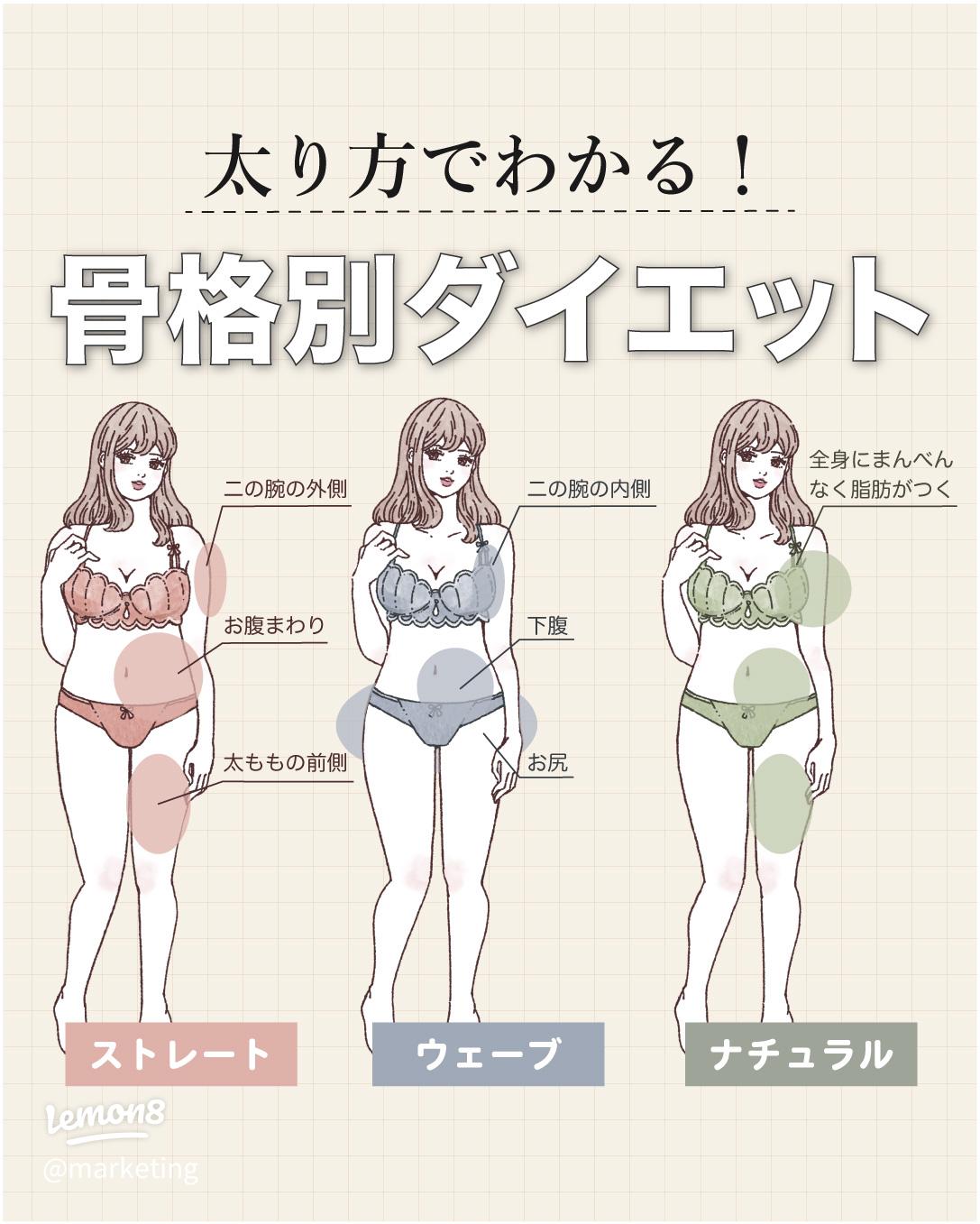 骨格タイプ別 太り方 骨格診断で太り方＆最適なやせ方を知ろう！MORE