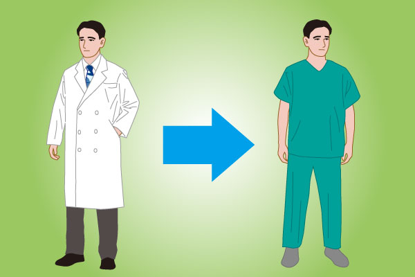 無料壁紙＆背景画像素材！病院で働くかっこいい男性女性の医者＆白衣とスーツの社会人のリアルフリーイラスト「Free! Illustlation&くりえいてぃぶ」