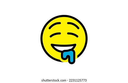 Amazon.co.jp:シャレもん顔文字 ビブ 黒白ビブアヒャフリーG11: ベビー＆マタニティ