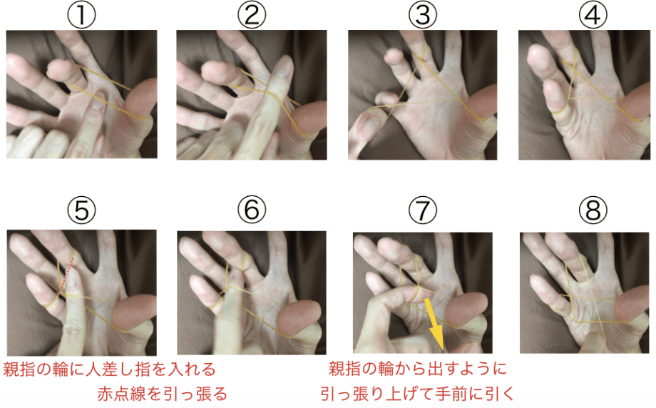 あやとりの「ゴム」が30秒でできる！子どもでも簡単-あやとり 動画ありASOPPA！レシピ - あそっぱ