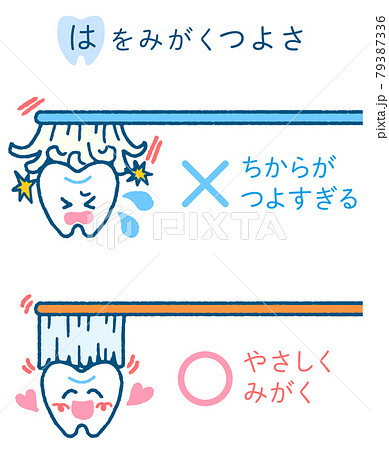 正しい歯磨き方法を説明する歯科用リーフレット パンフレット