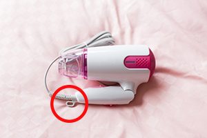 簡単解決！ドライヤーのコードさしたままで安全な収納方法賃貸2LDK お金をかけず賢く暮らそっ♪インテリア