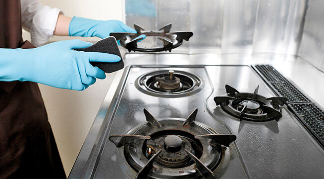 ガスコンロ汚れの掃除方法 - くらしのヒント図鑑 マイ大阪ガス