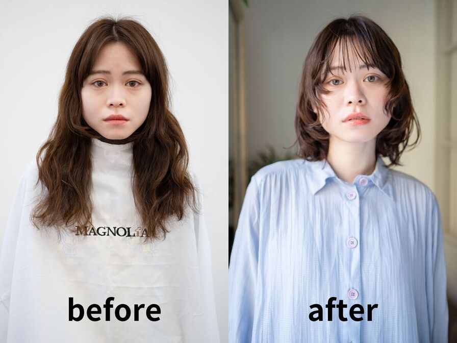 ストレートボブに飽きた方にはウェーブパーマがオススメエルフォ 堺 三国ヶ丘 けやき通り美容室サロンelfo-hair