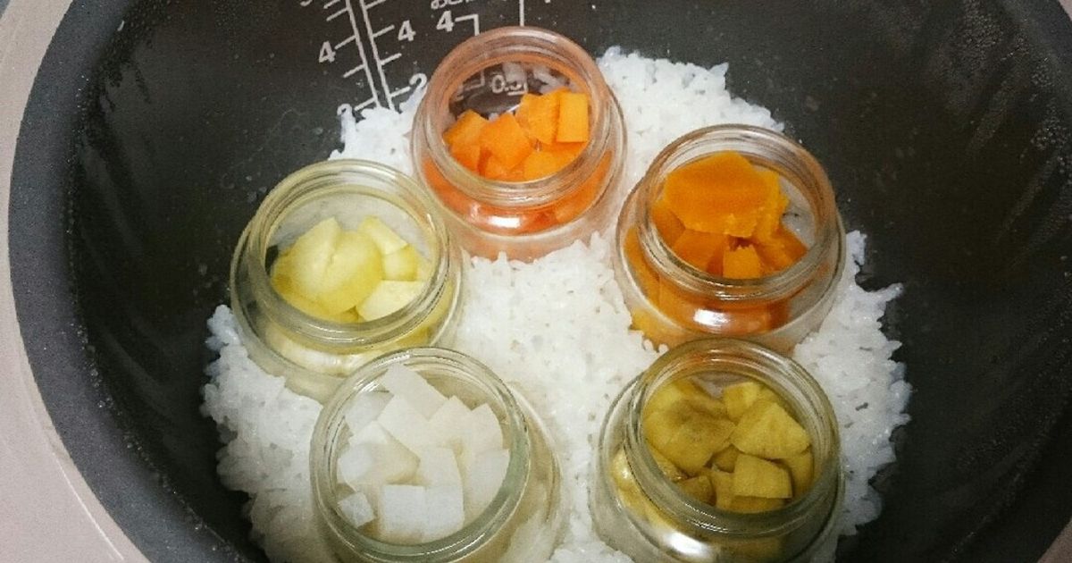 離乳食中期 冷凍ストック≫炊飯器とチョッパーで簡単にできた｡＋miel☺︎Blog 育休中＊R2•R6産まれ兄弟