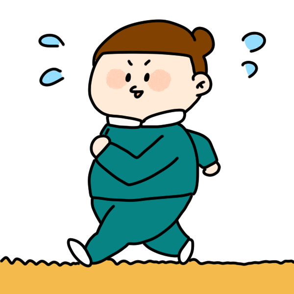 ウォーキング 男性 のシンプルイラスト ＜無料＞かわいいフリー素材 イラストK