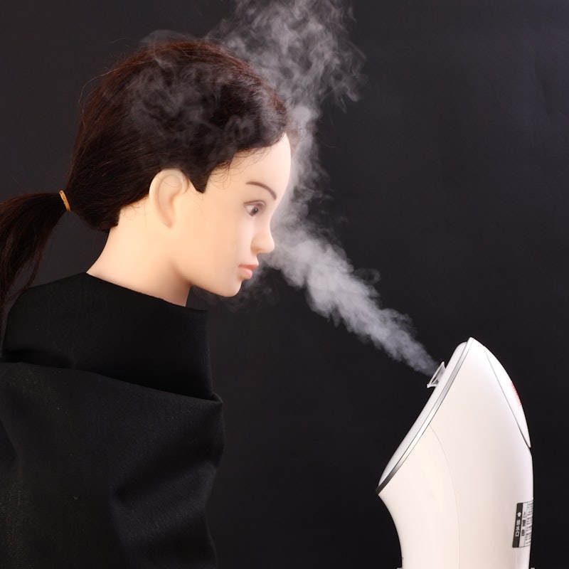 Amazon.co.jp: miaoyu フェイススチーマー 濃密ナノミスト 温冷 スチーマー 美容 顔保湿 補水 潤い 乾燥対策 毛穴の清潔水道水OK たっぷりタンク 毛穴ケア 美顔器 家庭用SPA スキンケア用品補助 美容家電 白 : ホーム＆キッチン