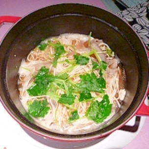 生姜と葱のあったかにゅうめん