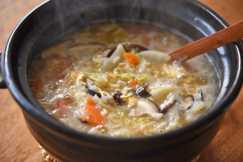 大根入り親子雑炊 ほっこり優しい味わい