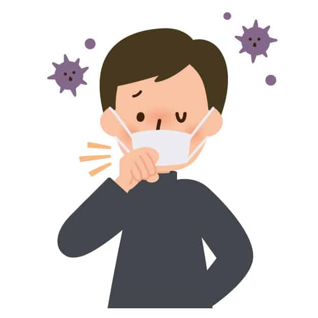 漫画 マスクを外す患者さん：日経DI