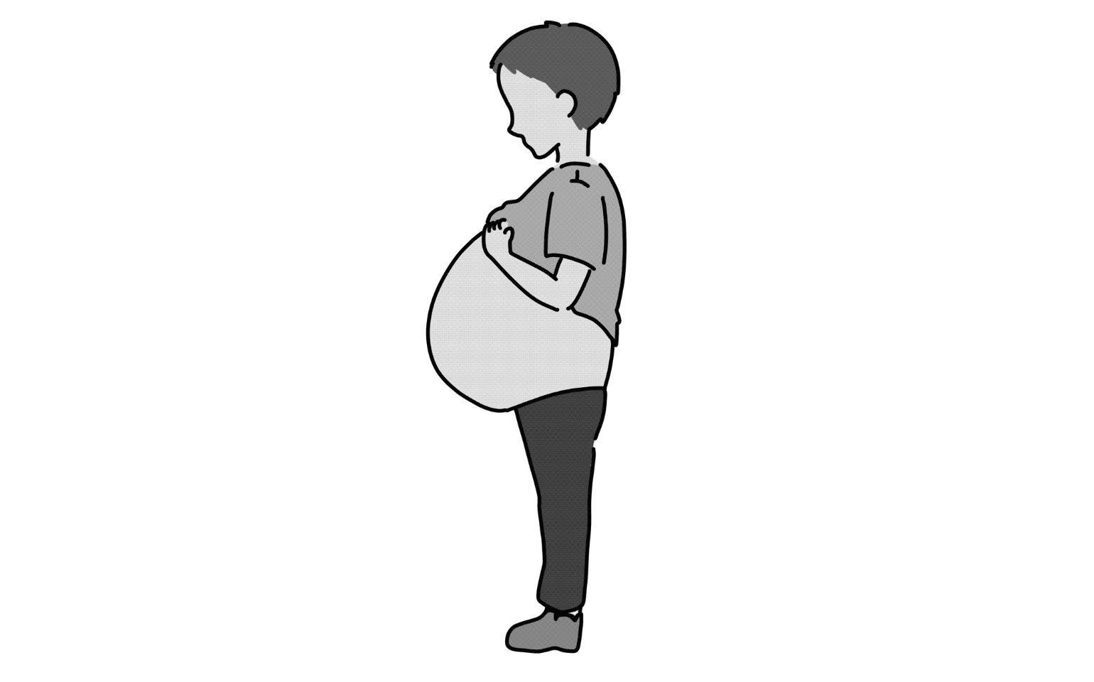 お腹がぽこっと出る