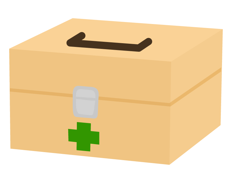 救急箱シルエット イラストの無料ダウンロードサイト「シルエットAC」