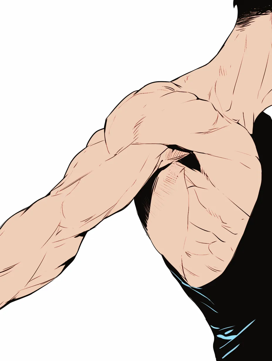 初心者も簡単！男性の筋肉のイラストの描き方 - オンラインイラスト教室アタムアカデミ