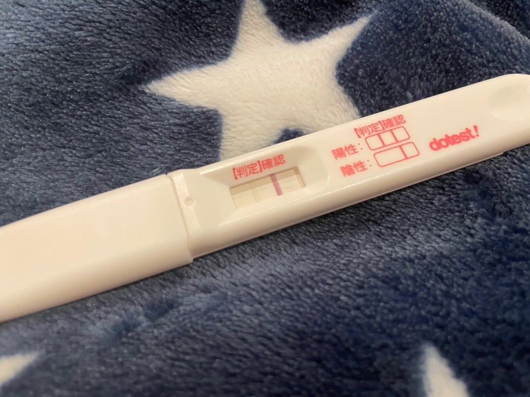 妊娠検査薬 日に日に線が濃くなっているTikTok