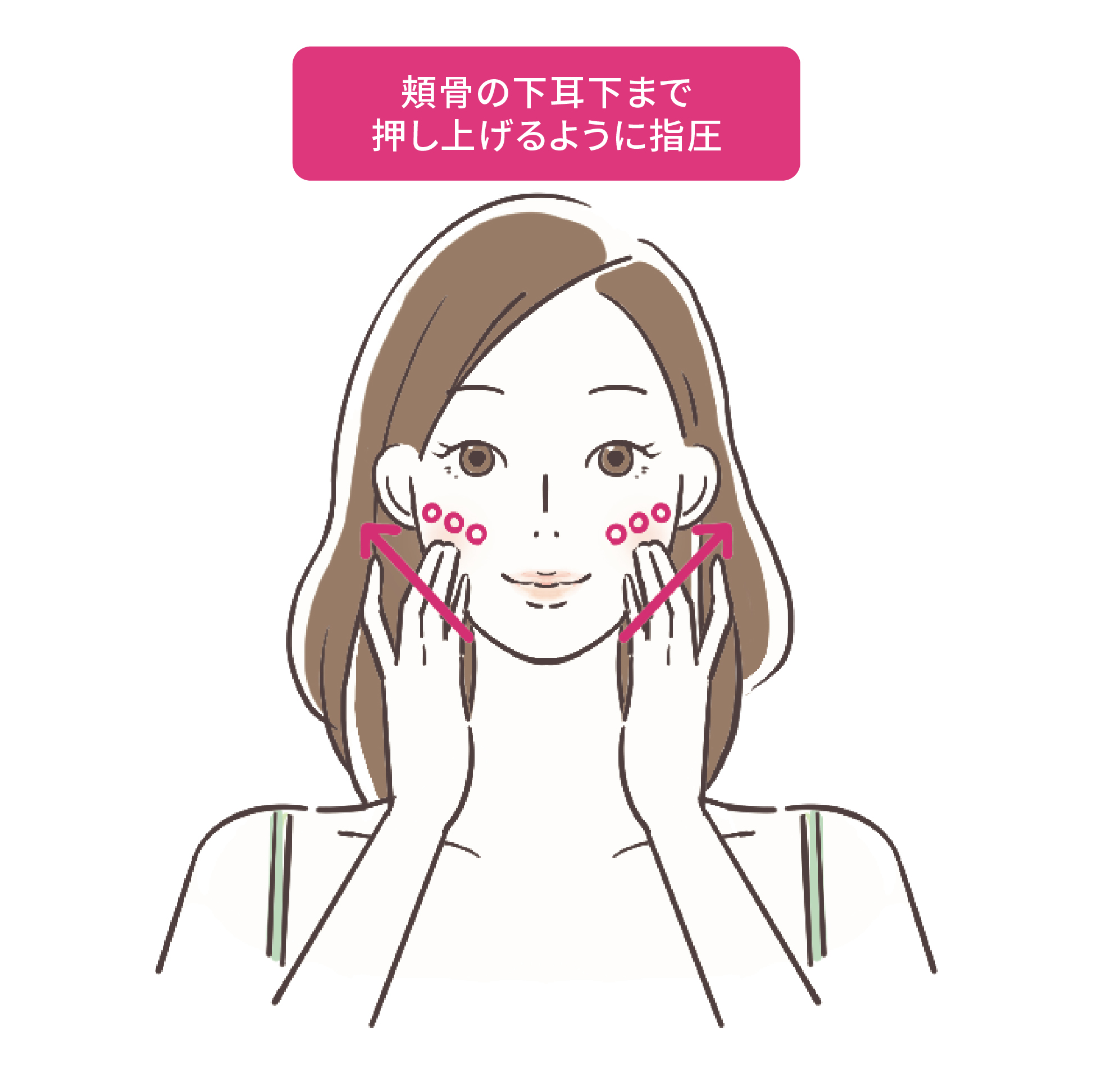 頬肉を削ぎ落とす 丸顔を解消する顔トレやマッサージやツボ押し方法まとめOggi.jp