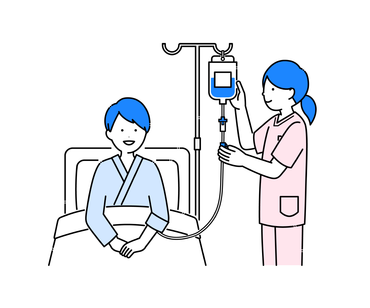 点滴のイラスト_腕アップのイラスト素材73272430- PIXTA