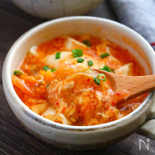 甘深い味わい。準備最楽のサバ水煮キムチコンソメ葱豆腐鍋 糖質8.5g旨ブロ 美味しい低糖質・ダイエットレシピサイト