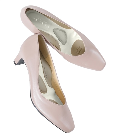 未使用✨ RAKUNA カラー整体パンプス コンフォート 歩きやすい ブラック RAKUNA カラー整体パンプス 5.5