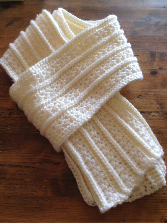 マフラー 編み図 かわいい かぎ針TikTok